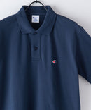 CHAMPION チャンピオン ワンポイント 鹿の子 ポロシャツ  C3-X35 男女兼用 ブランド コットン 綿100％ カジュアル ゴルフ テニス 衣替え 入学 卒業 新生活