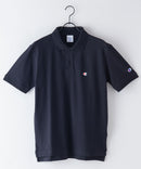 CHAMPION チャンピオン ワンポイント 鹿の子 ポロシャツ  C3-X35 男女兼用 ブランド コットン 綿100％ カジュアル ゴルフ テニス 衣替え 入学 卒業 新生活