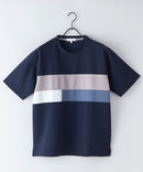 【KAITEKI+】ドライリップル 切り替え Tシャツ ドライタッチ 吸水 速乾 ストレッチ イージーケア ドライリップル