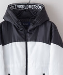 ロゴテープ使い 中綿 ジャケット エコダウン