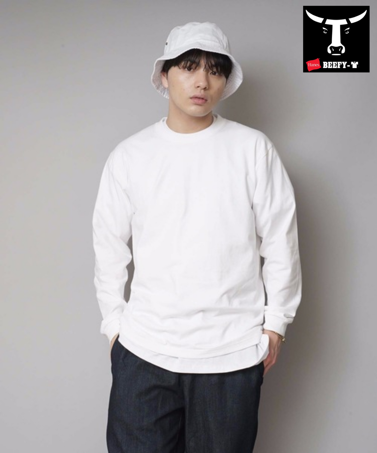 BEEFY LONGS LEEVE TEE H5186 Hanes ヘインズ ビーフィー 長袖 Tシャツ BEEFY LONGS LEEVE TEE H5186 Hanes ヘインズ ビーフィー 長袖 Tシャツ