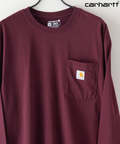 【公式通販限定取扱商品】CARHARTT カーハート Workwear Pocket LS T-Shirt ワンポイント ポケット ロンT ビッグ シルエット ロングスリーブTシャツ 長袖 K126
