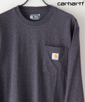 【公式通販限定取扱商品】CARHARTT カーハート Workwear Pocket LS T-Shirt ワンポイント ポケット ロンT ビッグ シルエット ロングスリーブTシャツ 長袖 K126