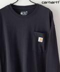 【公式通販限定取扱商品】CARHARTT カーハート Workwear Pocket LS T-Shirt ワンポイント ポケット ロンT ビッグ シルエット ロングスリーブTシャツ 長袖 K126