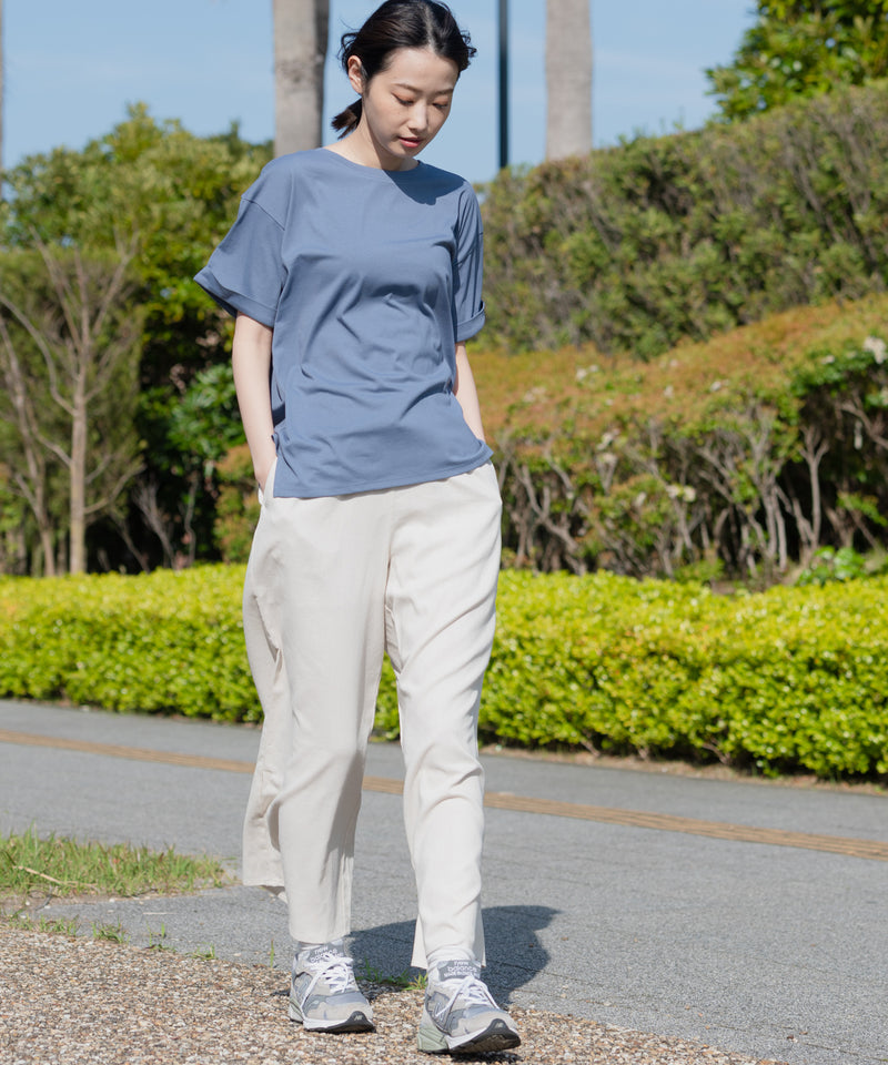 汗染み 目立ちにくい ZEROSTAIN ローカル サイド スリット Tシャツ ゼロステイン レディース