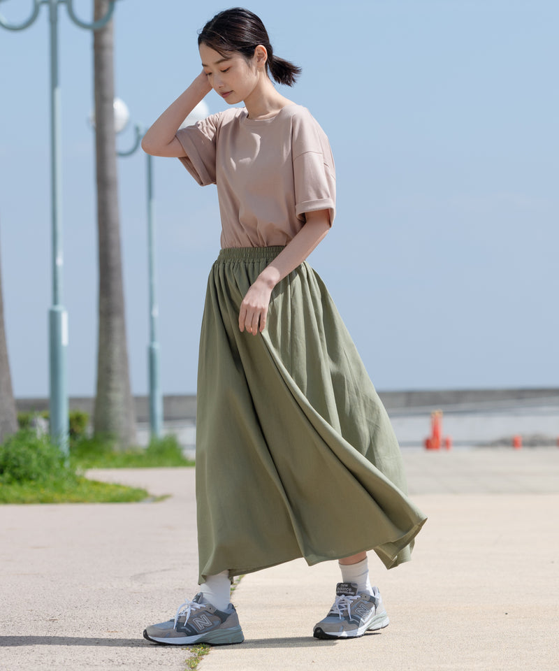 汗染み 目立ちにくい ZEROSTAIN ローカル サイド スリット Tシャツ ゼロステイン レディース
