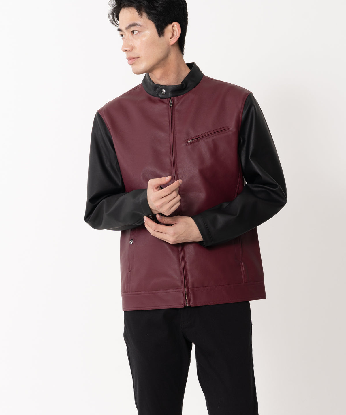 断捨離価格maje レザー ジャケット38 新品 【公式通販】