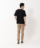 快適ファンクション ストレッチ速乾 イージーケア ドライリップルネックデザインTシャツ