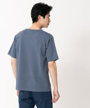 快適ファンクション ストレッチ速乾 イージーケア ドライリップルネックデザインTシャツ